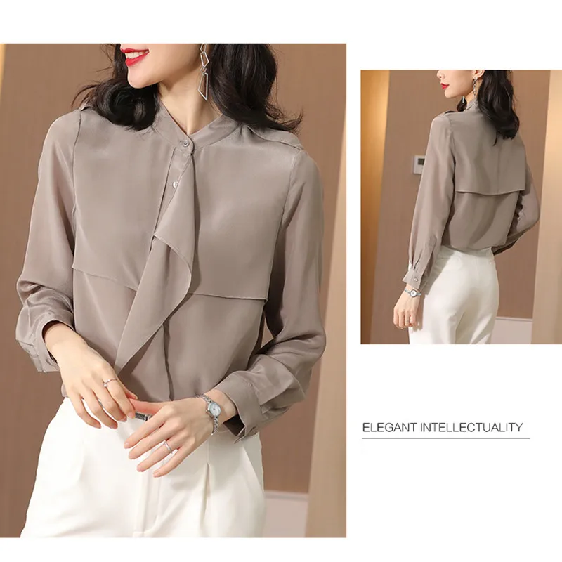 Real Mulberry Silk Blouses for Women High Quality
