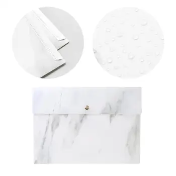 

Marbled Snap File Bag Document Organizer Carpeta Archivador A4 Folder Business Document Big File Capacity Bag Office Suppli V7P8