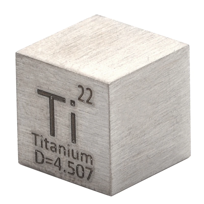 

High Purity Titanium Ti Metal Carved Element Periodic Table 10x10x10mm Cube For Collection Class Teaching Supplies