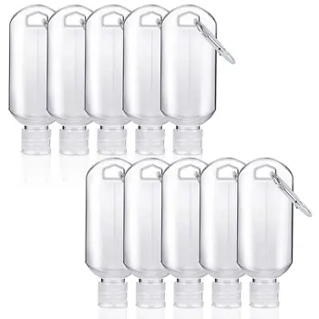 

Portable 60Ml Washing Hand Sanitizer Bottle Safety Anti-Virus Hook Bottle Petg Flip Plastic Bottle Home Travel