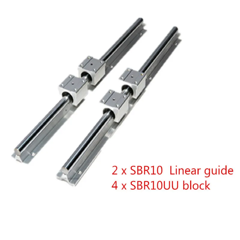 SBR 10 мм линейный рельс 2 шт. SBR10 550 600 650 700 800 900 1000 полностью поддерживаемый