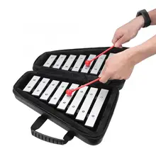 Складные 16 нот ксилофон перкуссия Glockenspiel вибрафон Ударные музыкальные инструменты с сумкой для хранения музыкальный ксилофон