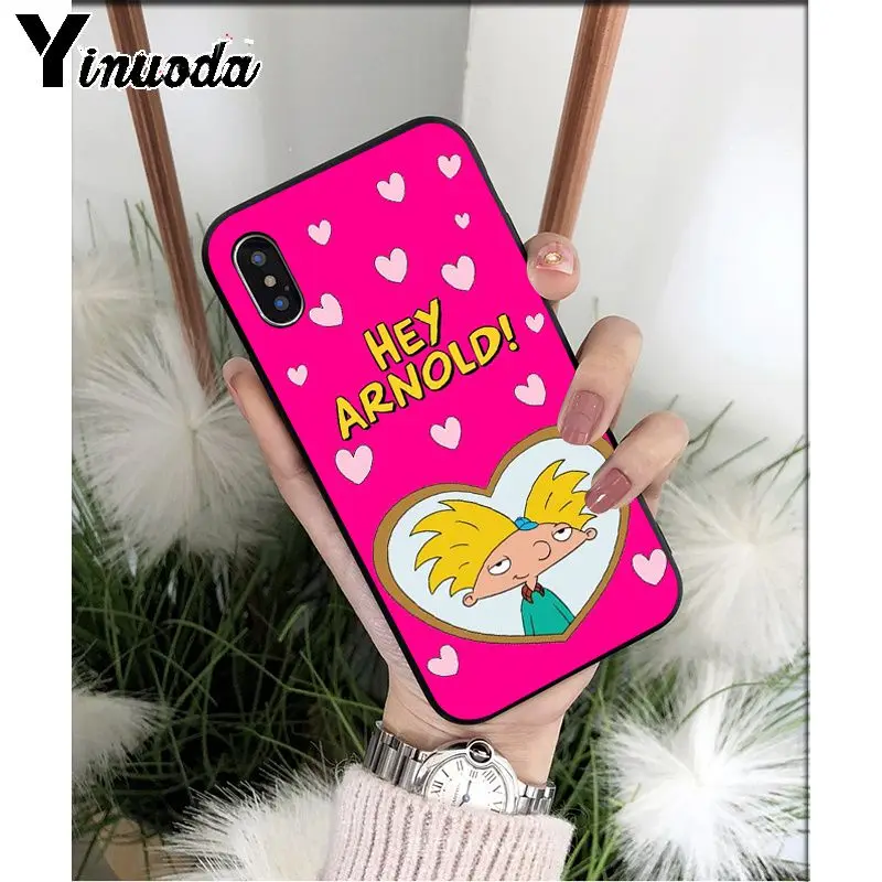 Yinuoda Hey Arnold TPU силиконовый мягкий черный чехол для телефона iPhone 5 5Sx 6 7 7plus 8 8Plus X XS MAX XR - Цвет: A14