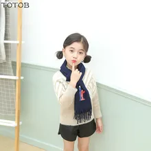 Детские шарфы Популярные однотонные женские модели с героями мультфильмов милый теплый шарф из искусственного кашемира нагрудник TOTOB