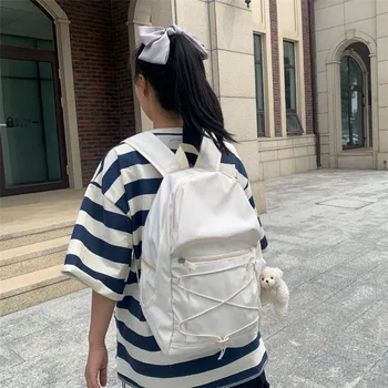 

Schoolbag female ins wind Korean version of large-capacity junior high school student campus backpack school student backpack