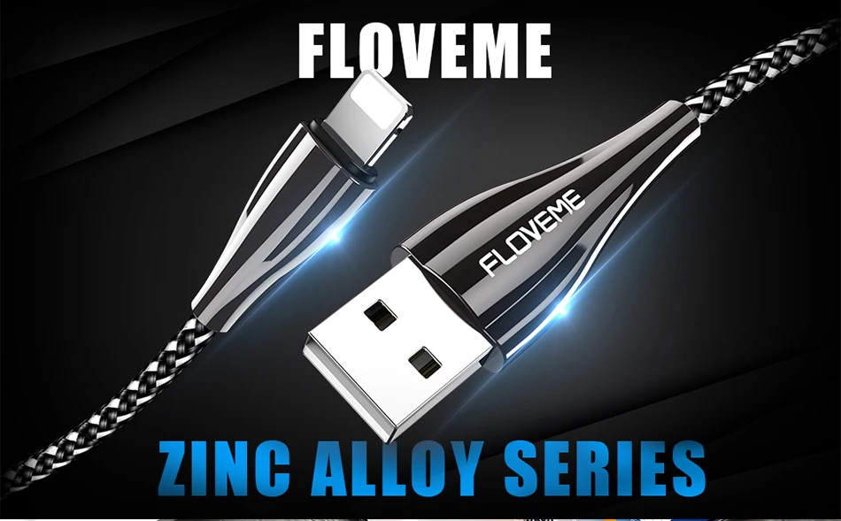 FLOVEME usb-кабель для iPhone, быстрый usb-кабель для зарядки и передачи данных, кабель для мобильного телефона для iPhone X, Xr, Xs, Max, для iPhone 8, 11, Pro, iPad, провод