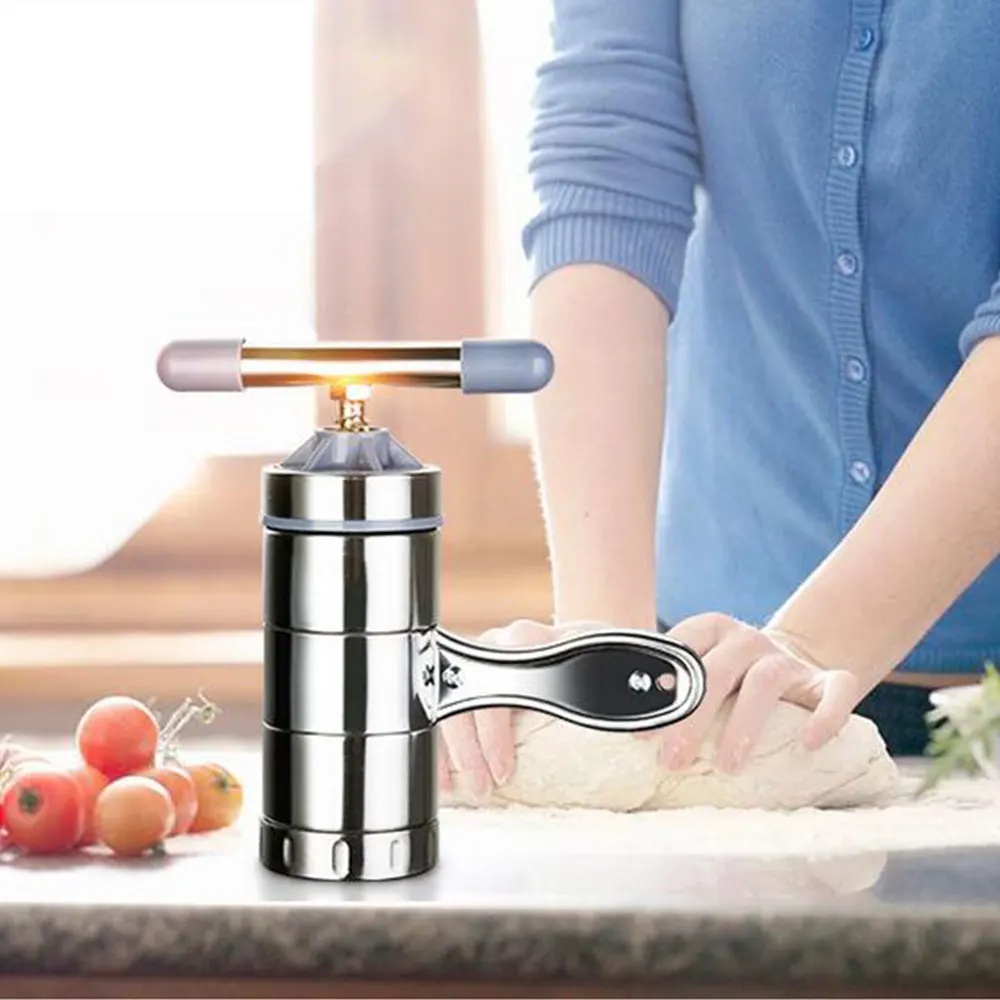 

Stainless Steel Manual Noodle & Pasta Maker Press Spaghetti Kitchen Tool Machine Household Manual Pasta Machine