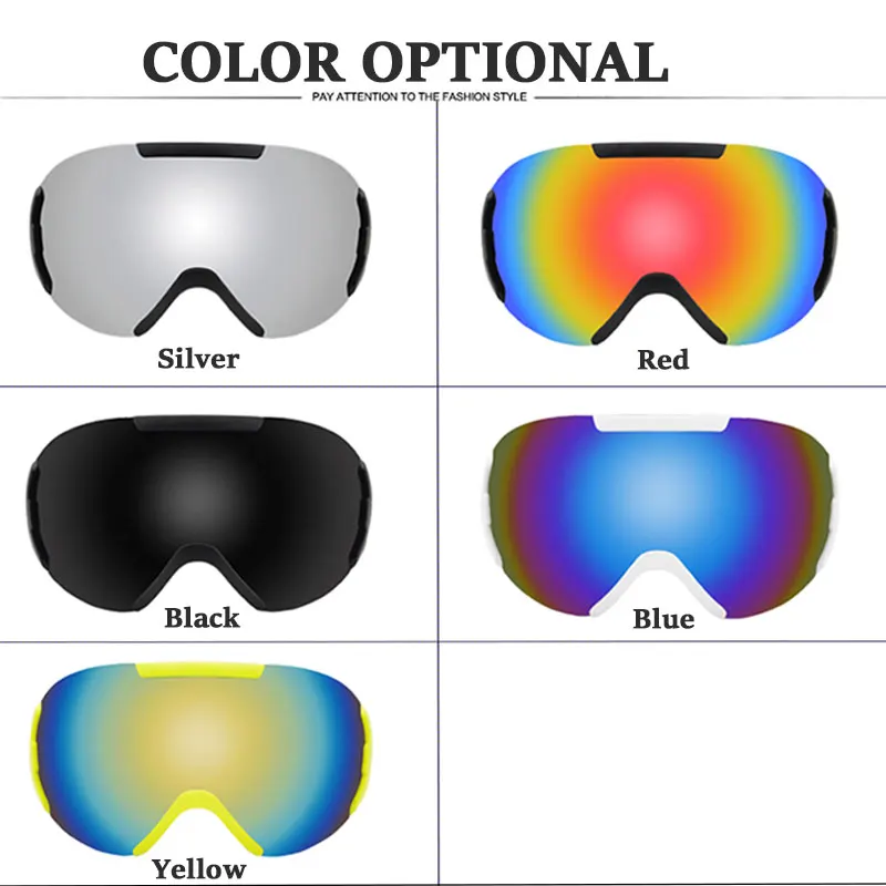 New Double Layer Polarized Lens Ski Goggles Anti-fog UV400 Skiing Snowboard Goggles Men Women Ski Glasses Eyewear