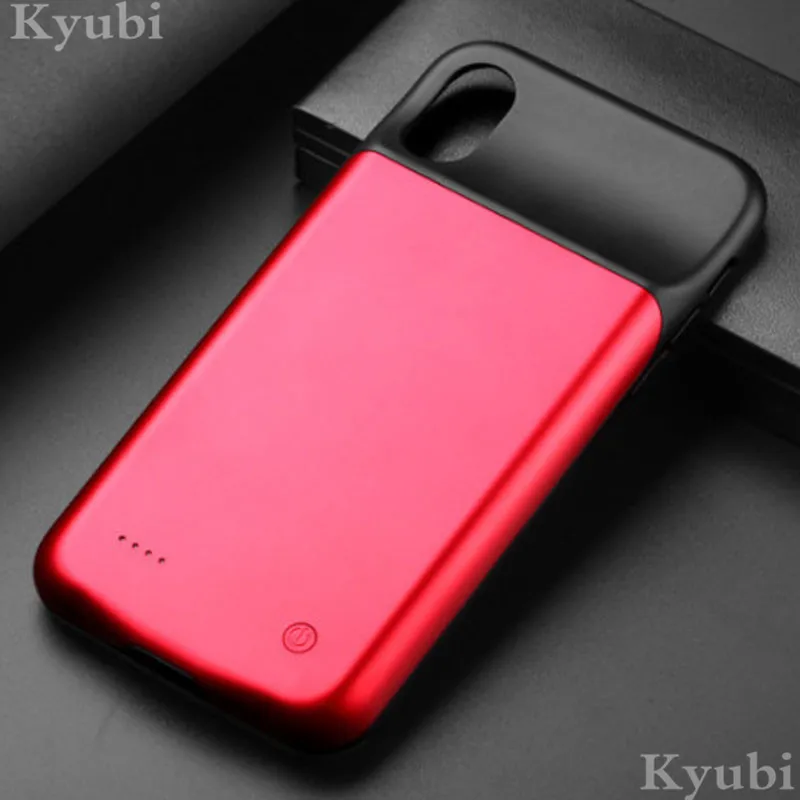 

4000mah high capacity external wireless charger case for iphone xr xs max portable charging cover for iphone xr xs max luxury