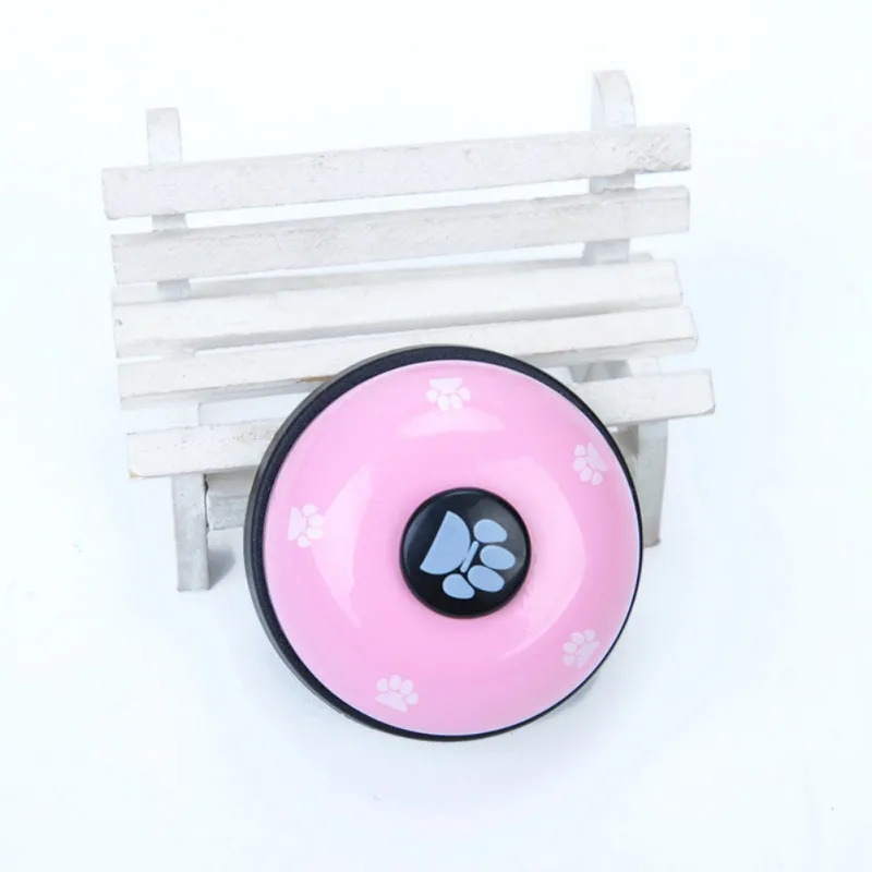 Корма для домашних животных звонок колокольчик собака в форме мяча лапы напечатаны еды кормления обучающая игрушка пуп интерактивный тренировочный инструмент поставка для Gatos