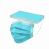 50pcs Disposable Mask Nonwoven 3 Layer Ply Filter Mask Safe Breathable Masks Black Blue Pink White Face Mask Mascarillas Cosplay 3