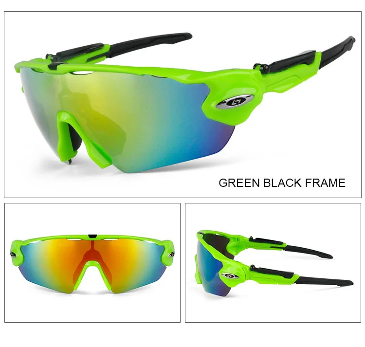 Поляризованные очки для горного велосипеда Gafas с 5 линзами, унисекс, спортивные очки для езды на велосипеде, уличные солнцезащитные очки UV400 для горного велосипеда