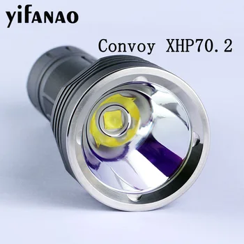 

2020 Convoy M26C CREE XHP70.2 LED Flashlight Mode Memory Torch Aluminum alloy Powerful Light 26650 Battery Lamp Black Light