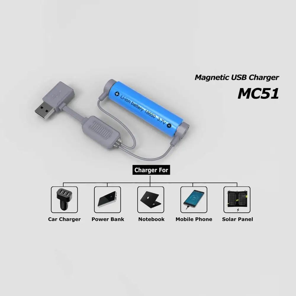MC51 многофункциональное магнитное зарядное устройство USB для AA AAA 18650 литий-ионная батарея мини зарядка/разрядка Банк питания