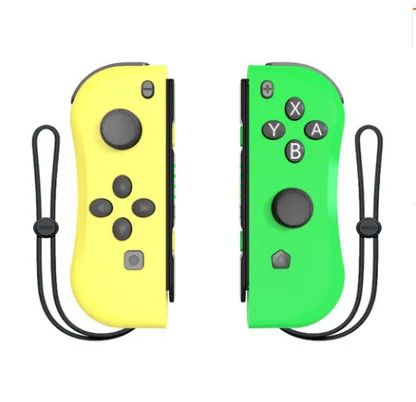 yellow green ДЛЯ NS Joy-Con(L/R) Беспроводные bluetooth-игровые контроллеры, красный синий джойстик для геймпада, джойстик для Nintendo Switch Console - Цвет: yellow green