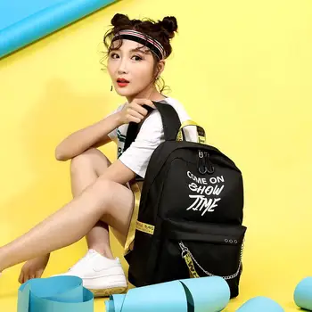 

Fashion Waterproof USB Charge Outdoor Sports School Bag Leisure Backpack Women Backpack Travel Hiking Girls Ribbons Backpack