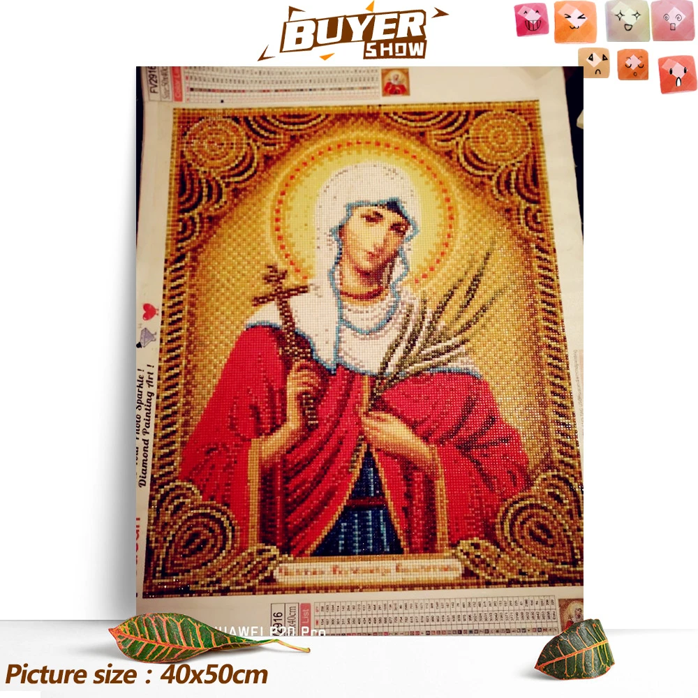 Алмазная картина Huacan Madonna полностью квадратная вышивка религиозное домашнее