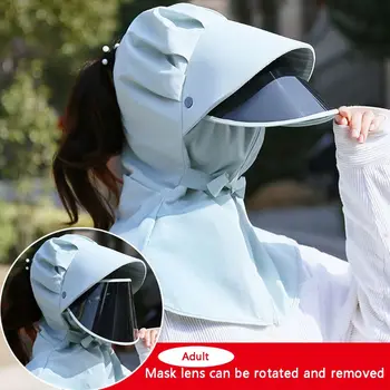 

Multi-function Protective Cap Anti-UV Protective Hat Eye Protection Anti-fog Windproof Hat Anti-saliva