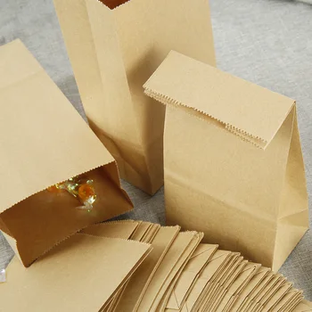 

50 Pcs Kraft Paper Bag Pouch Vintage Small Kraft Paper for gift bags Waterproof Envelope Packaging Gift Candy The Parfume 10.5