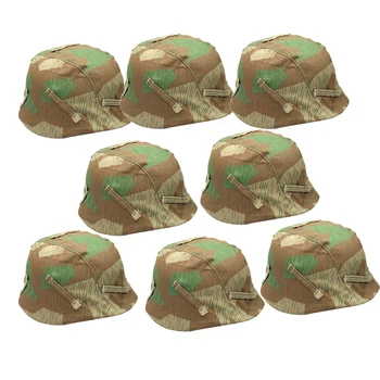 

8Pcs Reproduction Second World War German Solider M35 M40 M42 Helmet Cover Splinter Camo Color