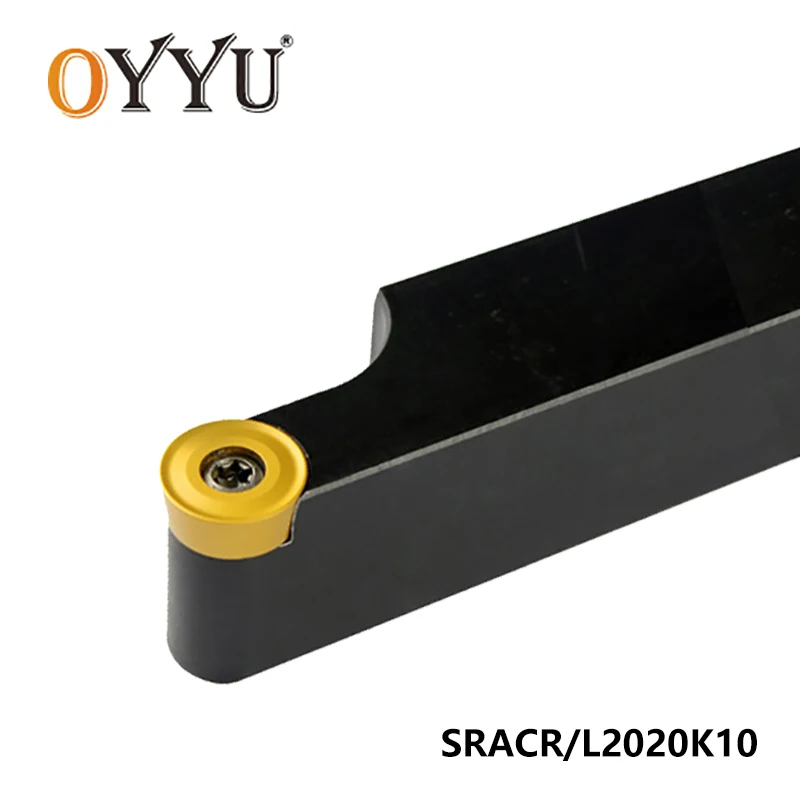 

OYYU SRACR External Lathe turning tool holder 20mm SRACR2020 SRACR2020K10 boring bar SRACL carbide inserts CNC machine cutter