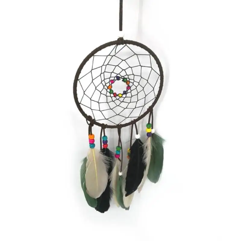 Feathers Beads Handmade Dreamcatcher Craft Dream Catcher Net Home Car Decor