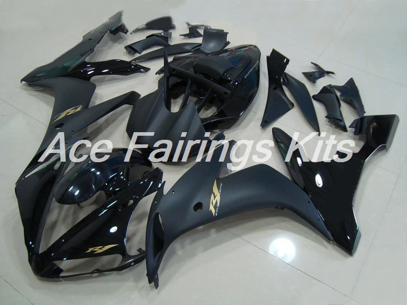 

4Gifts New Injection ABS Full Fairing Fit For Yamaha R1 2004 2005 2006 04 05 06 YZF R1 Full Fairings Kit black matte Glossy