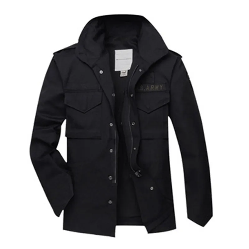 Spring Autumn Winter Outdoor Army Fan Men's Jacket Coat Thick Windbreaker Detachable Cotton Liner Male Military Clothing Loose
