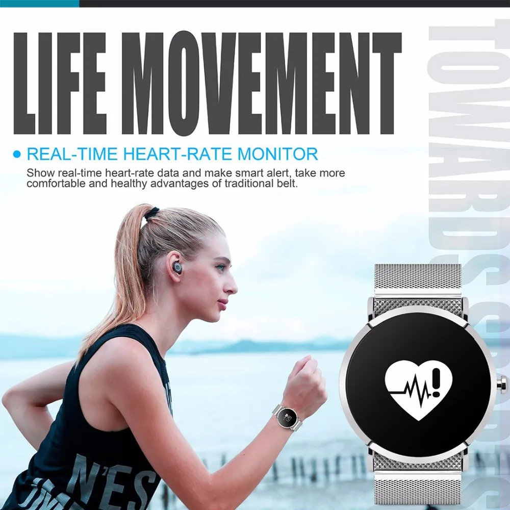 IP67 Waterproof Smart Watch Heart Rate Blood Pressure Monitor Smart Bracelet Android IOS Sports Smartwatch Fitness Tracker