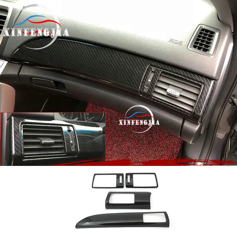 

For Honda Accord 13-2017 4x Carbon Fiber Color Front Air Outlet Frame Cover Trim