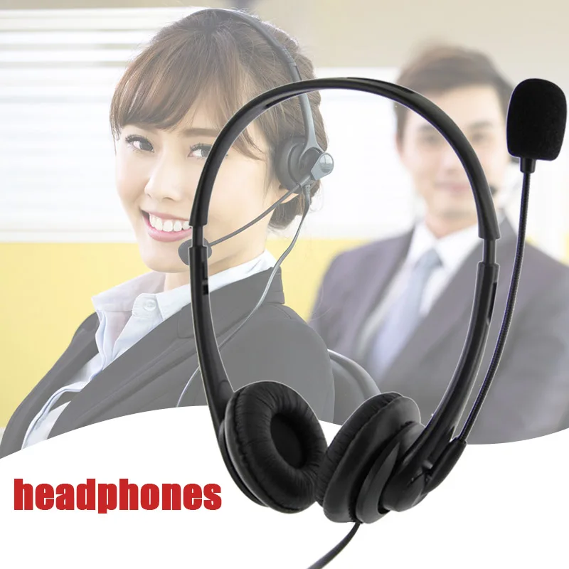 Wired Headset with Microphone Stereo Gaming Headphone for PC Computer Accessories DQ Drop