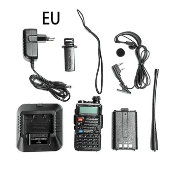 

Uv-5R Plus Dual Band Vhf Uhf Walkie Talkie Handheld Radios High Power Wireless Handset For Civil Black
