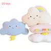 Cute Emotion Face Weather Pillow Stuffed Plush Thunder Dark Clouds Rainbow White Cloud Cushion Baby Bed Room Decor Home Decor 1