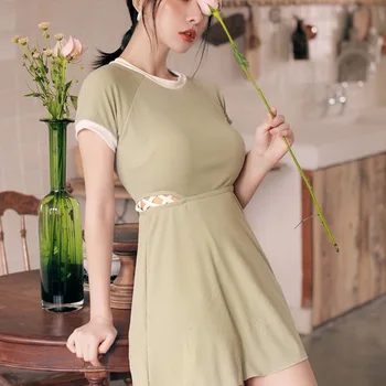 

One Piece Swimsuit Woman Swimwear With Push Up Women 2019 Swim Wear Korea Female Ins Sexy Hot Bathing Suit Print Polyester