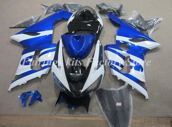 

3 Gifts New ABS High quality Motorcycle Full Fairing Kits fit for Kawasaki Ninja ZX6R 636 2005 2006 Custom Blue White