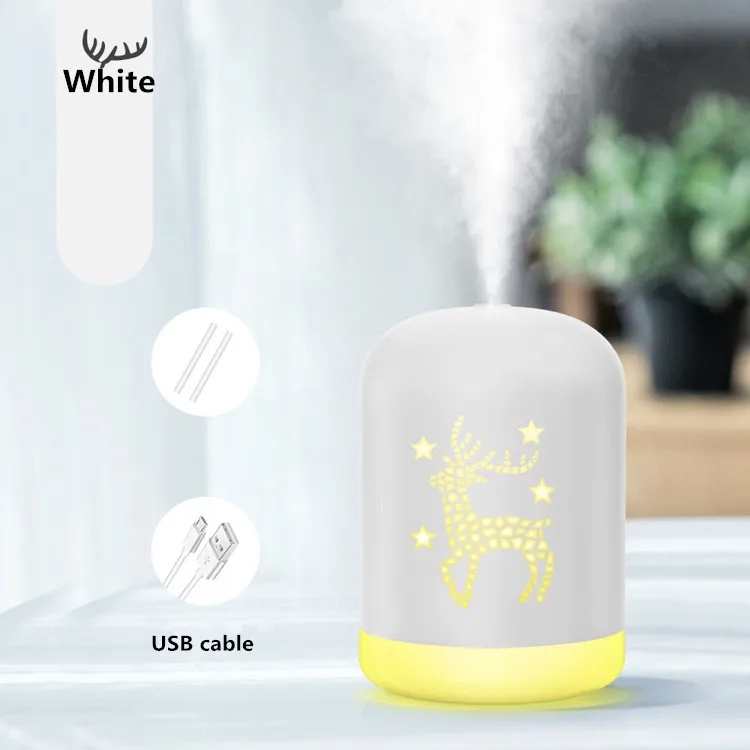 R3 White Увлажнитель воздуха, мини-наполнителя воды, светодиодный ночник, USB, без шума, персональный очиститель, Настольный увлажнитель для путешествий, офиса, спальни - Испускаемый цвет: R3 White