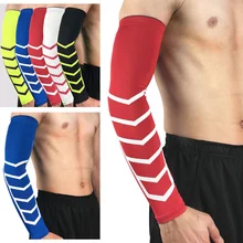 Спортивные упругие рукава налокотники защита рук для баскетбола волейбола 1 шт