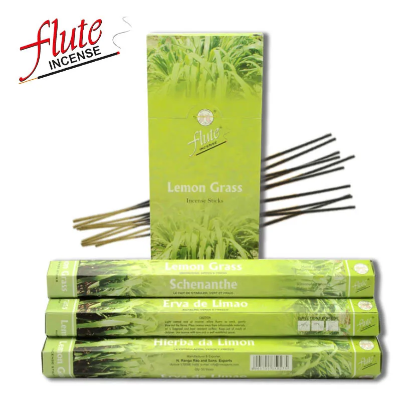 Lemon Grass Флейта 120 палочки/упаковка Kamasutra женские специи ароматические палочки с сердечником ручной работы от индийского сжигания В чайном домике для йоги - Аромат: Lemon Grass