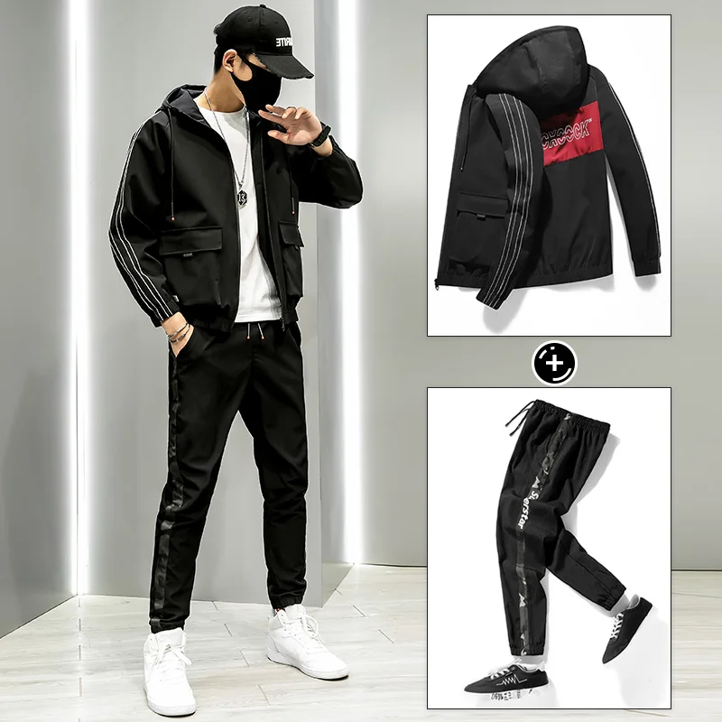 Men's Jacket+Pant Suit Tracksuit Male Sportswear Set 2020 Men Clothing Streetwear Jogger Spring 2 Pieces Sweatsuit Set Plus Size Men's Jacket+Pant Suit Tracksuit Male Sportswear Set 2020 Men Clothing Streetwear Jogger Spring 2 Pieces Sweatsuit Set Plus Size