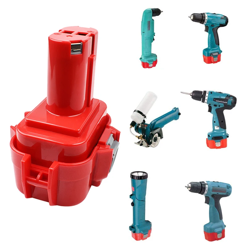 Ni-mh para Makita Furadeira sem Fio da Bateria da Ferramenta Bateria da Substituição de 9.6v 9122 9133 9135a 192638-6 Elétrica 3.5ah 9134 Pa09 9100 9120 - Image 5