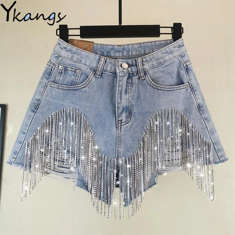 Jean shorts designer Clearance