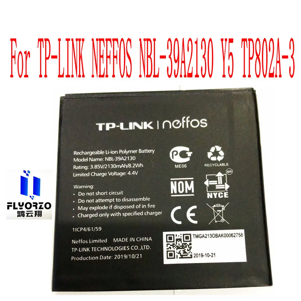 Новый высококачественный NBL-39A2130 Аккумулятор для TP-LINK Neffos Y5  TP802A-3 мобильный телефон | AliExpress