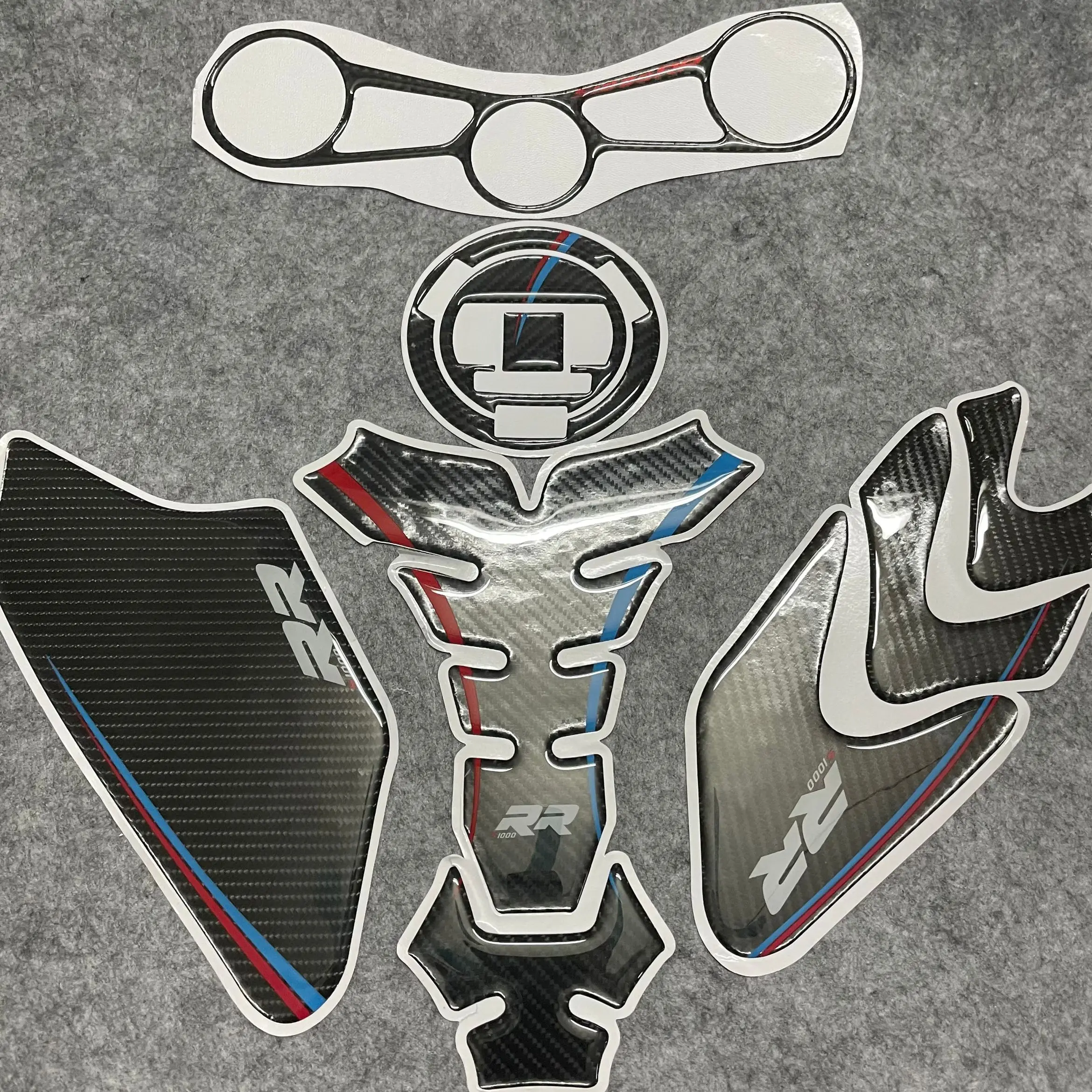 

motorcycle Upper Triple Yoke Cover Protector Decal sticker Tank Cap Cover Pad sticker Fuel Tank Sticker for BMW S1000RR 15-20