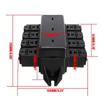 

Car Fuse Relay Holder Auto Plastic 20 Slot Circuit Box Parts Accessories