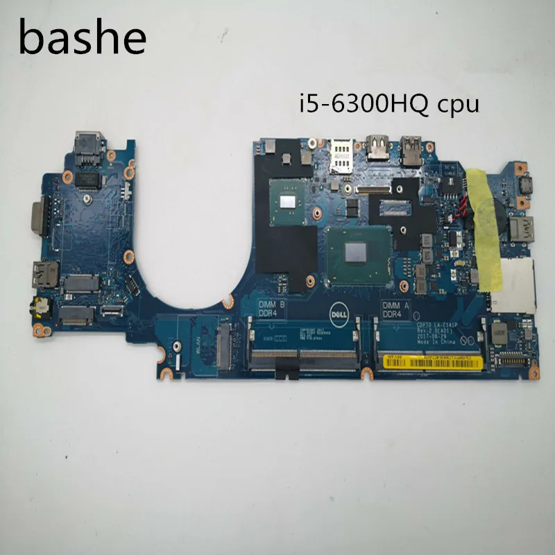 Для ноутбука DELL LATITUDE 5480 материнская плата I5 6300 HQ CPU Встроенная графическая карта LA