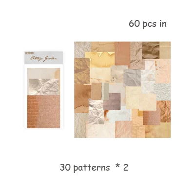 50/60 Sheets Retro Floral Material Paper Decorative Material Paper Journal Scrapbook Planner Kawaii Stationery School Supplies 03 henji