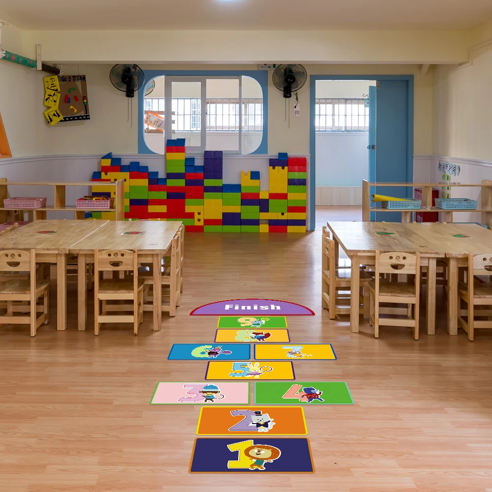 Детская игра Hopscotch напольная наклейка для детской комнаты детская родителей и