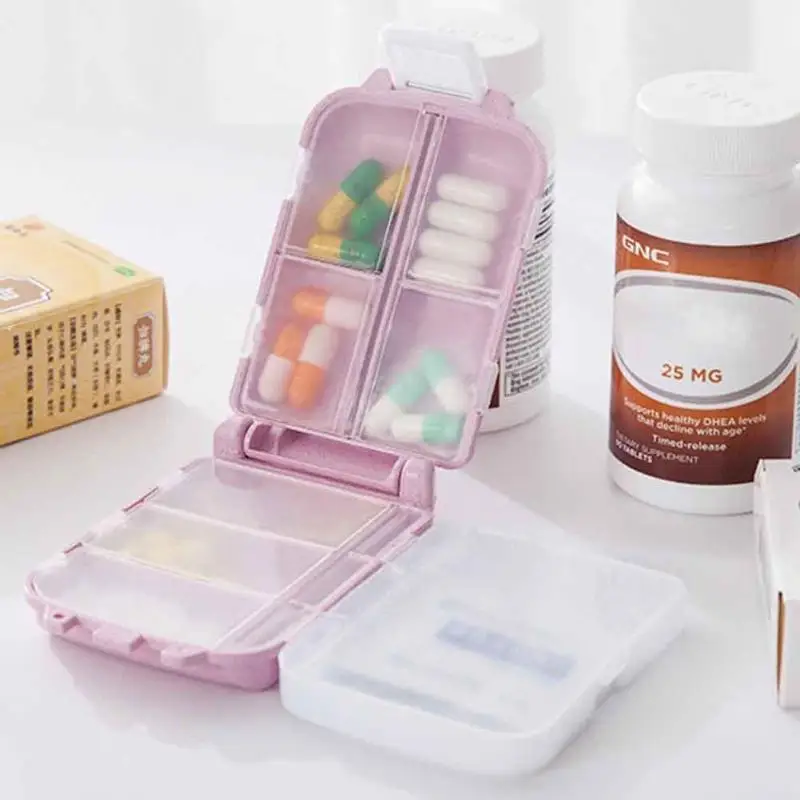 

3-layer Dispenser Pill Boxes Mini Tablet Medicine Organizer Case Portable Travelling Personal Health Care Accessories