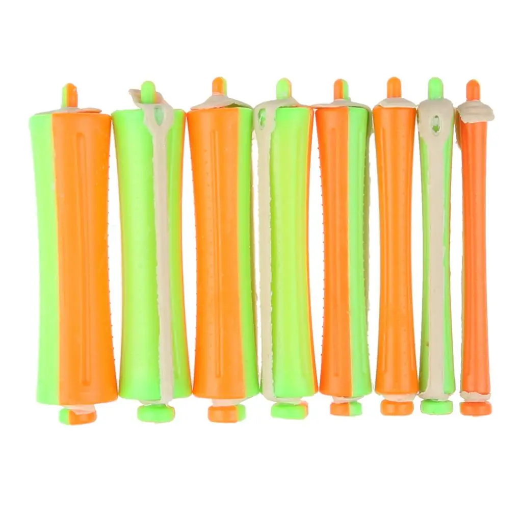 10x Protable Perm Rods Curlers Rollers Clips Perming Hair Hairdressing Tools Hair Design Sticky Cling Style Cold Wave Hair Rod