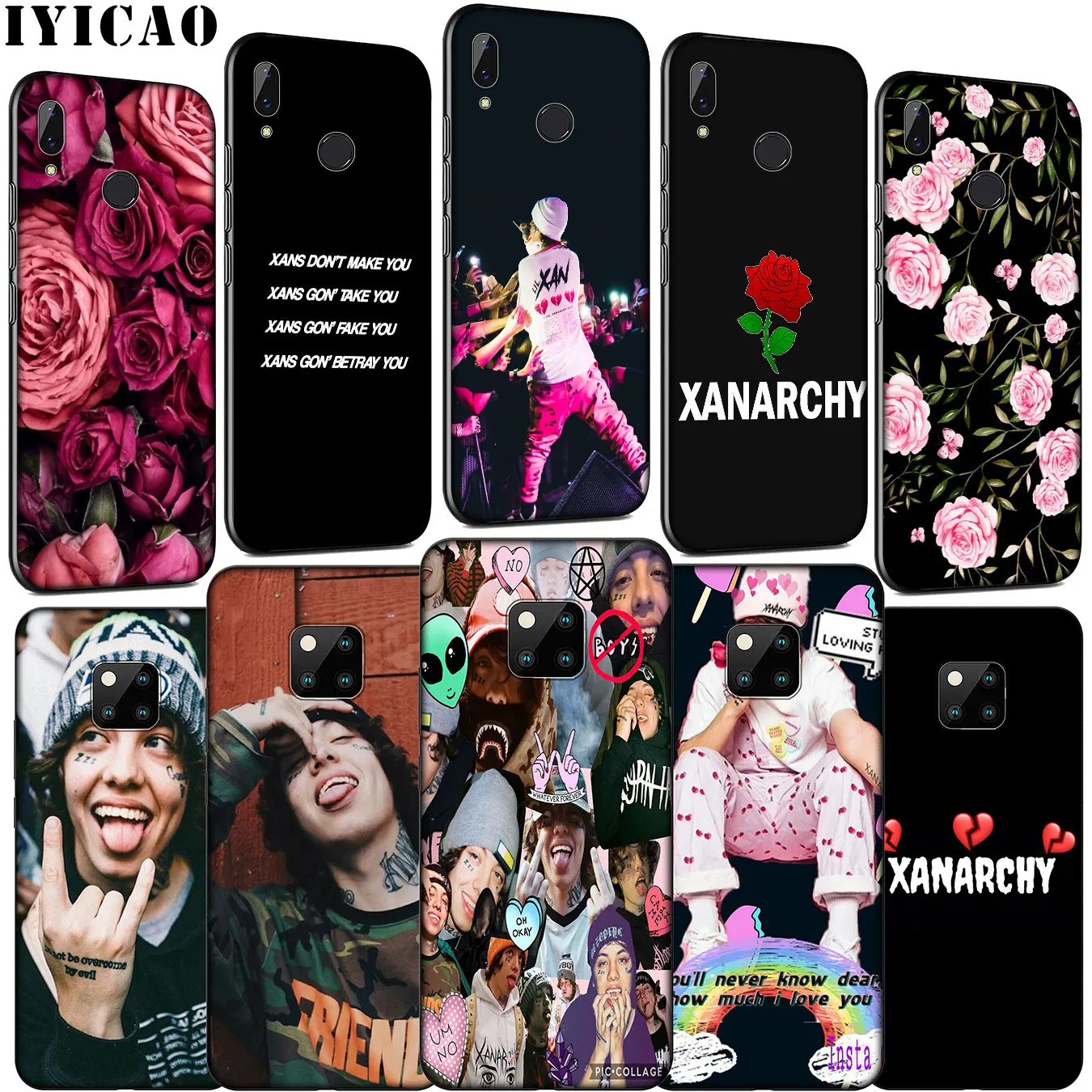 IYICAO Rap преданный Xanarchy Lil xan Мягкий силиконовый чехол для телефона Huawei Mate 30 20 10 Pro